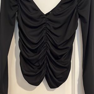 NWT Zara black blouse (L)